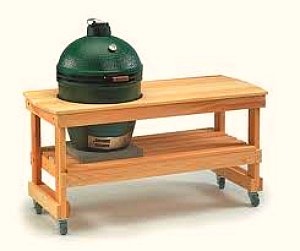 Big Green Egg in table